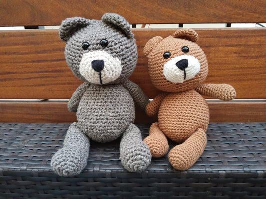 Handmade knit teddy SMALL