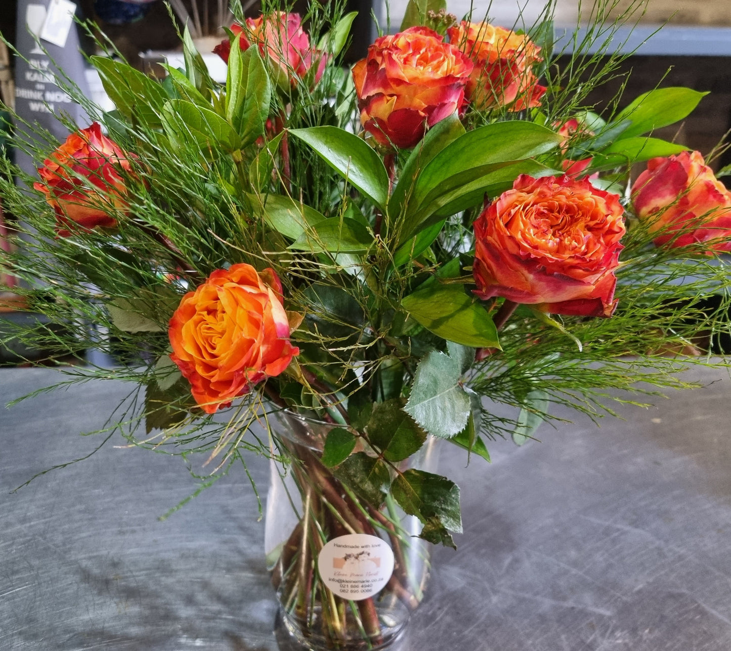 Orange Rose Bouquet