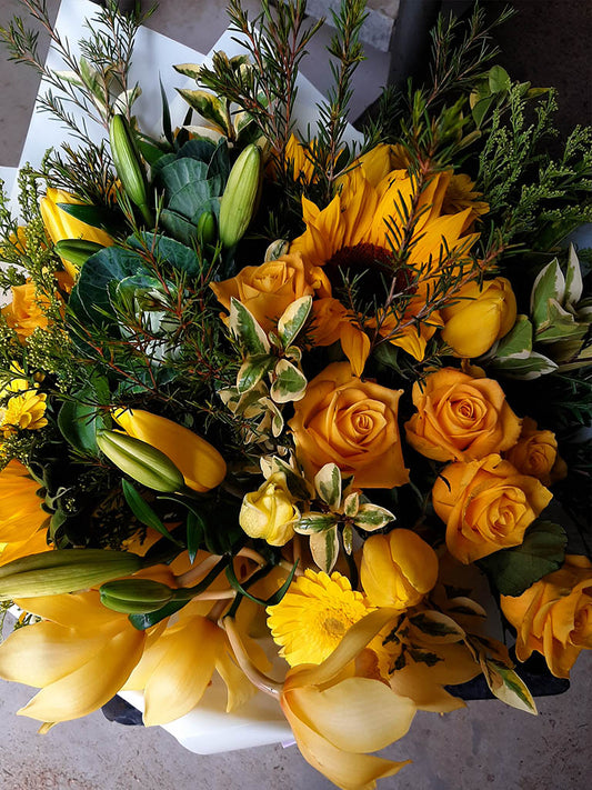 Yellow Sunrise Bouquet