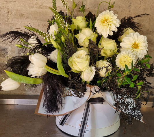 Modern Hatbox arrangement