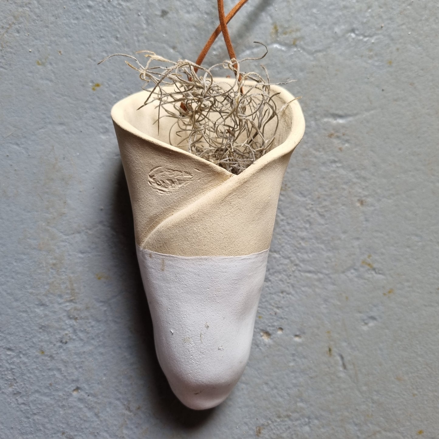 handmade ceramic air plant cone